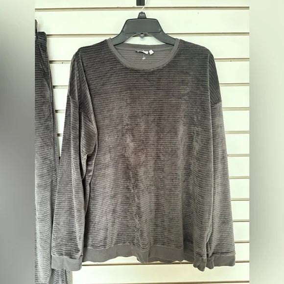 ASOS Velour Ribbed Lounge Set Size Small - Picture 2 of 5